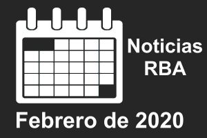 Noticias del grupo editorial RBA del mes de febrero de 2020. Calendario RBA