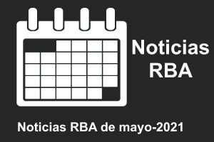 Noticias de RBA del mes de mayo de 2021. Calendario
