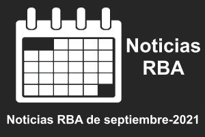 Noticias de RBA del mes de septiembre de 2021. Calendario