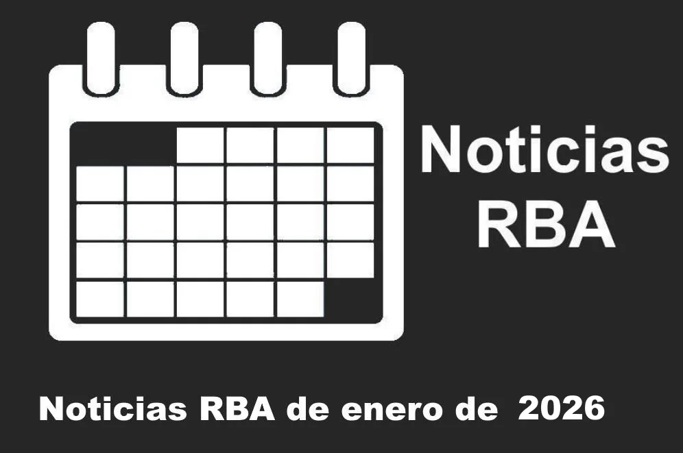Noticias RBA de septiembre de 2026. Calendario